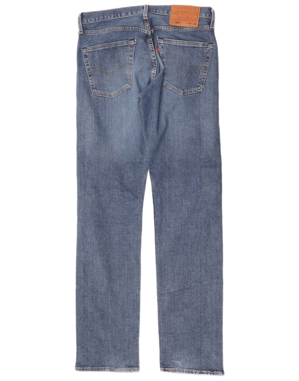 Calça jeans masculina Levi's 501 Straight W29 L32 azul algodão