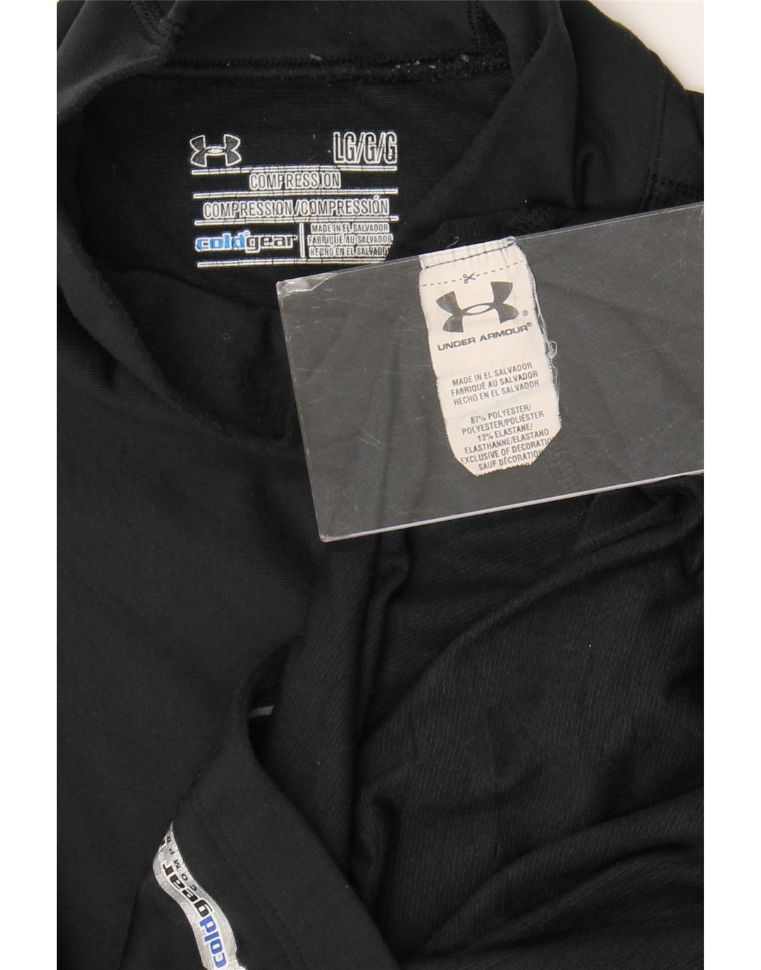 Under Armour Womens Compression Top Manga Longa Reino Unido 14 Grande Poliéster Preto