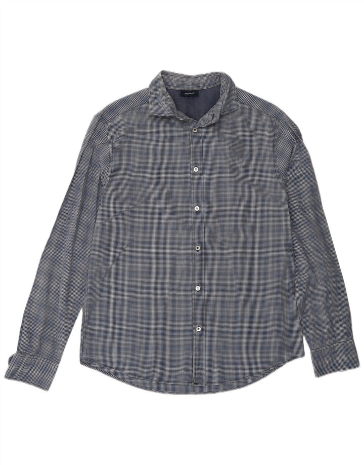 Camisa masculina Armani Jeans XL azul marinho guingão