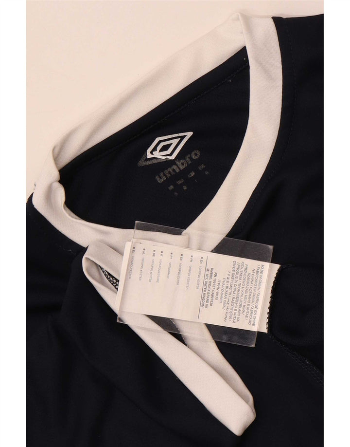 Umbro Camiseta Masculina Top Pequeno Poliéster Colourblock Azul Marinho