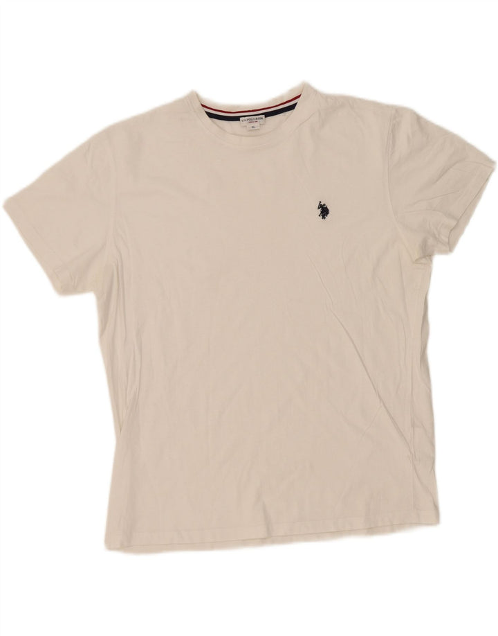 U.S. POLO ASSN. Mens T-Shirt Top XL White Cotton Vintage U.S. Polo Assn. and Second-Hand U.S. Polo Assn. from Messina Hembry 