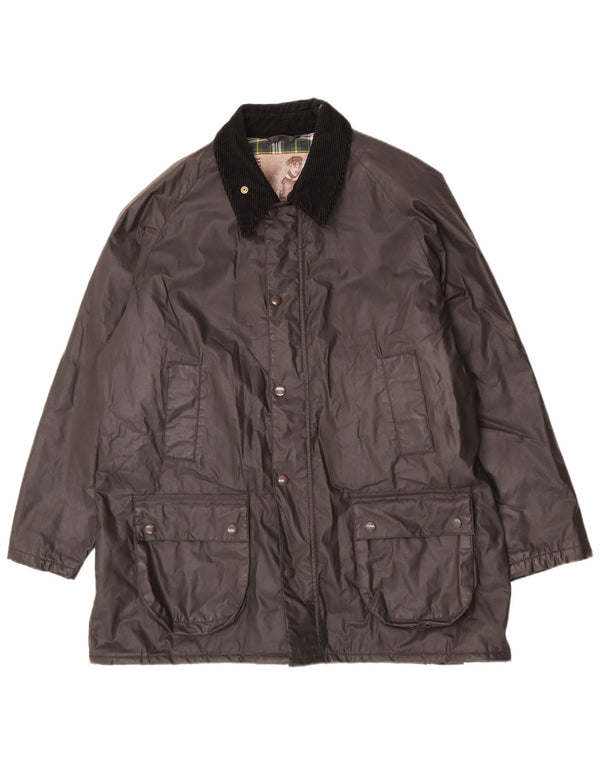 Jaqueta masculina de algodão encerado Conbipel Natural Wear UK 42 XL poliéster cinza