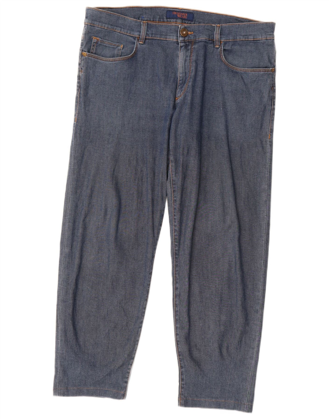 Trussardi Mens Straight Jeans IT 52 XL W38 L28 Azul