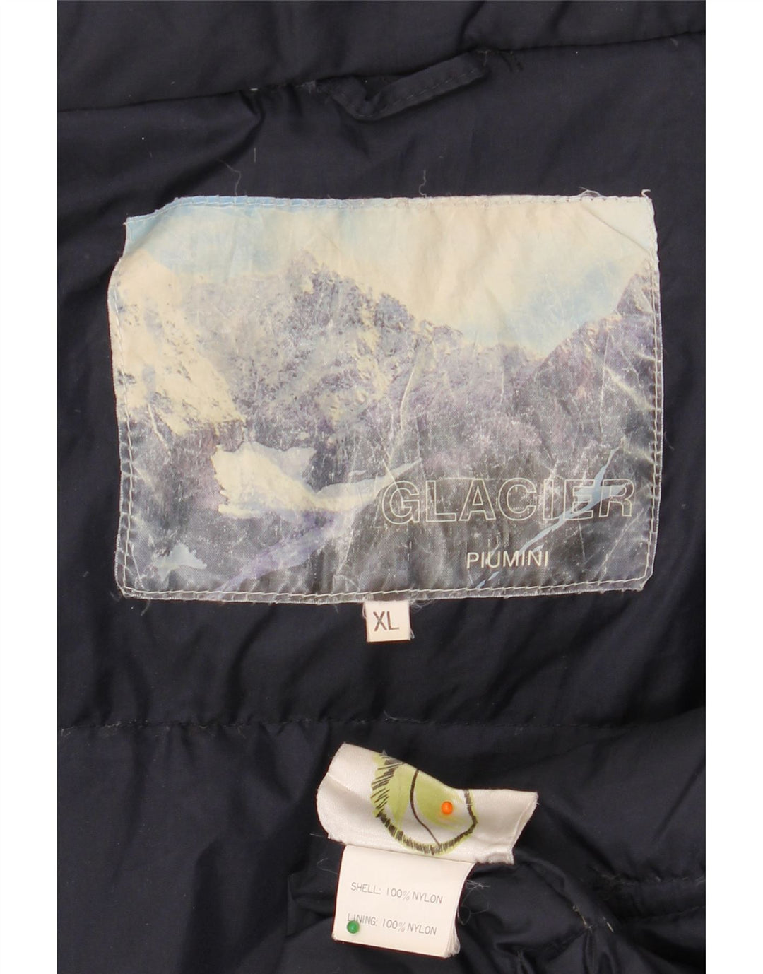 Jaqueta de esqui masculina VINTAGE UK 42 XL azul marinho nylon