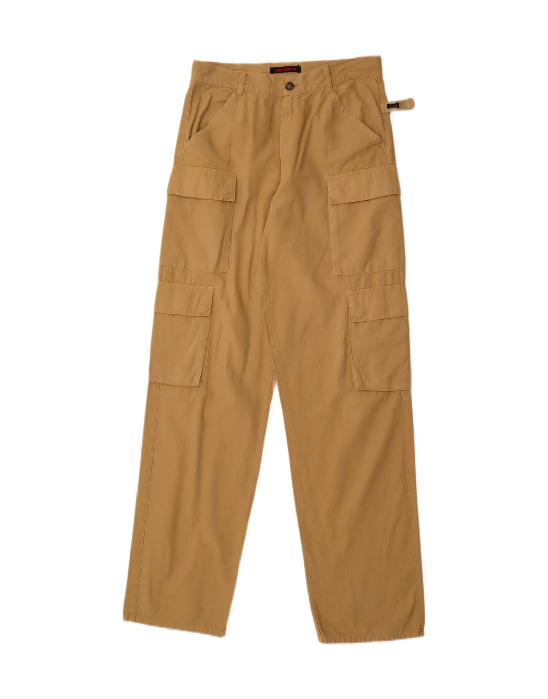 INVICTA Mens Straight Cargo Trousers IT 46 Small W30 L34 Beige Cotton Vintage Invicta and Second-Hand Invicta from Messina Hembry 