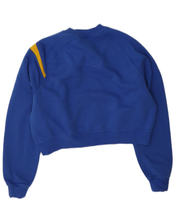 Moletom Nike Feminino Graphic Crop Jumper UK 14 Médio Azul Algodão