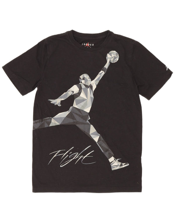 Camiseta gráfica Jordan Boys Top 13-14 anos XL preto algodão