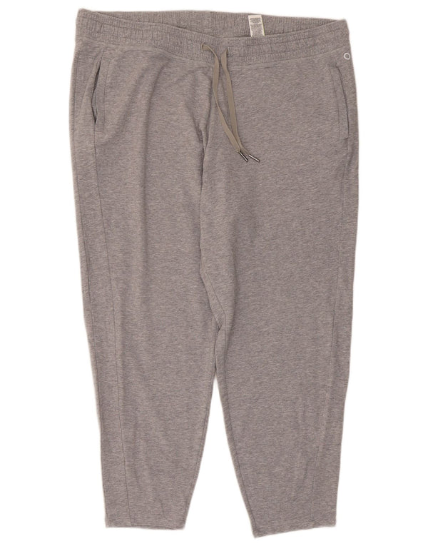 Calça de treino feminina Marks & Spencer UK 20 2XL algodão cinza