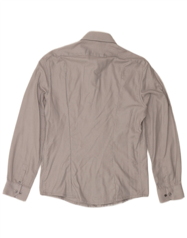 Camisa masculina Calvin Klein pequena cinza
