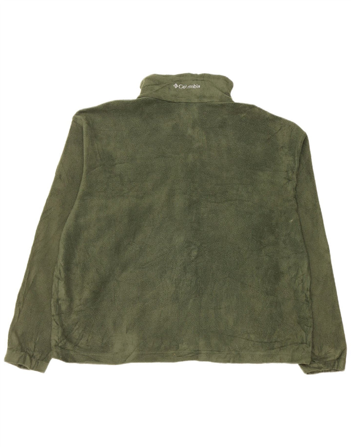 Jaqueta de lã masculina Columbia UK 42 XL cáqui poliéster