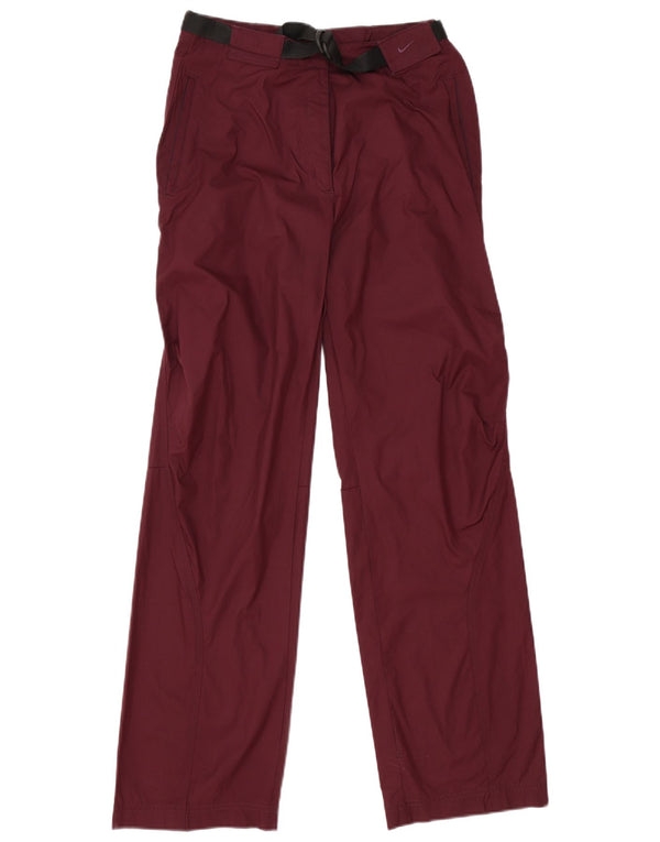 Calça Chino Feminina Nike Straight UK 10/12 Médio W28 L30 Borgonha