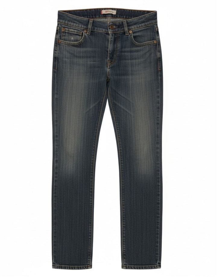 Calça jeans feminina LEVI'S 571 Slim W28 L33 azul