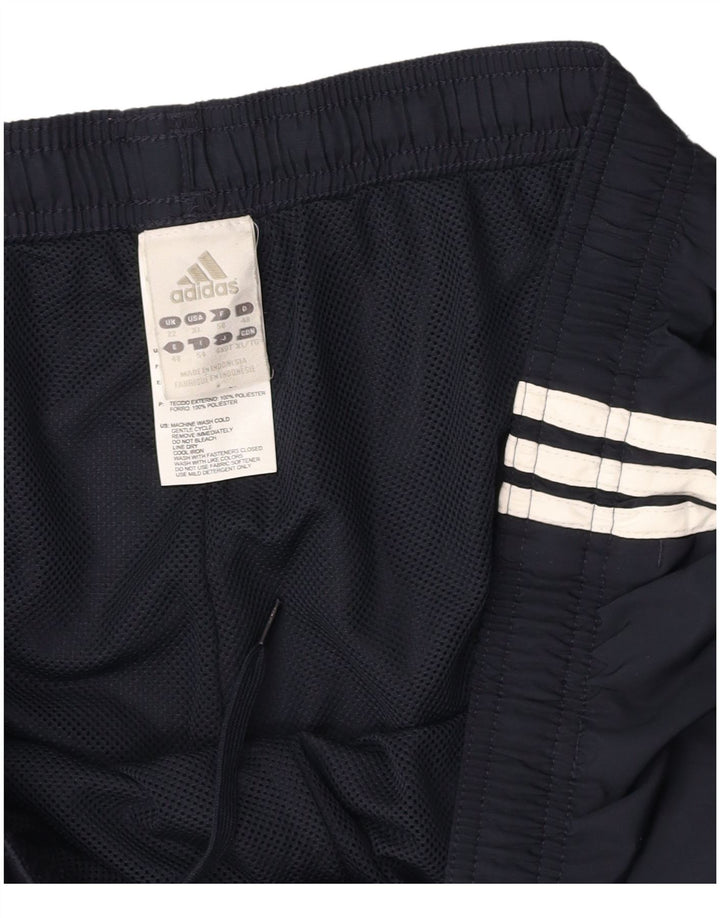 Calças de treino femininas ADIDAS UK 22 XL azul marinho poliéster
