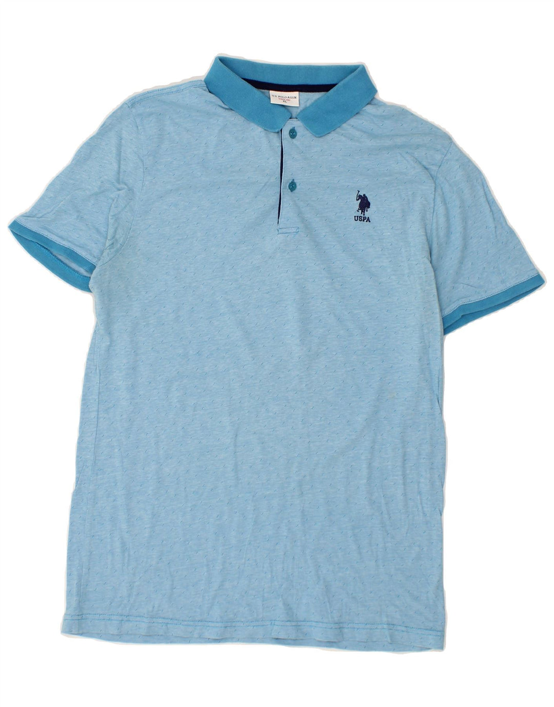 U.S. POLO ASSN. Womens Polo Shirt UK 18 XL Blue Vintage U.S. Polo Assn. and Second-Hand U.S. Polo Assn. from Messina Hembry 