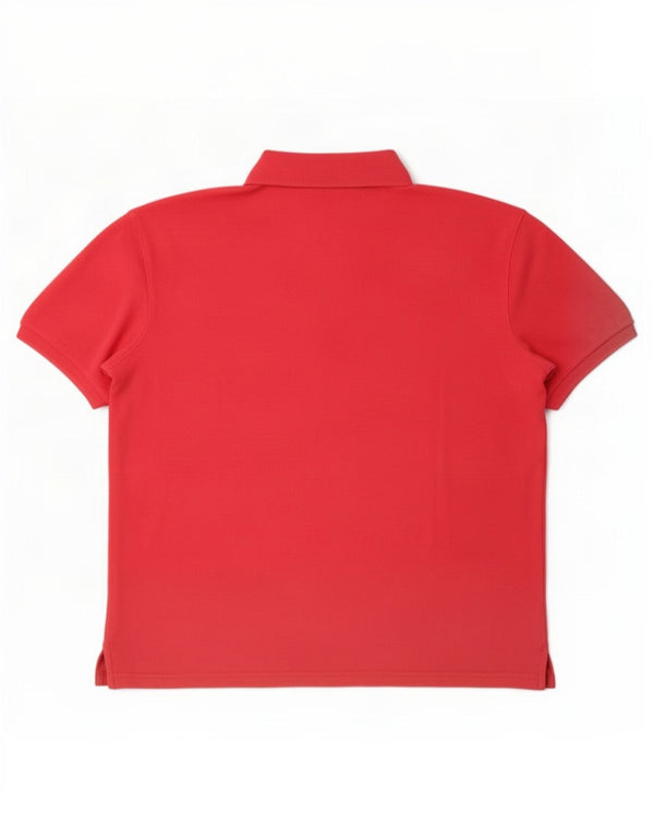 Camisa polo masculina Fila grande algodão rosa
