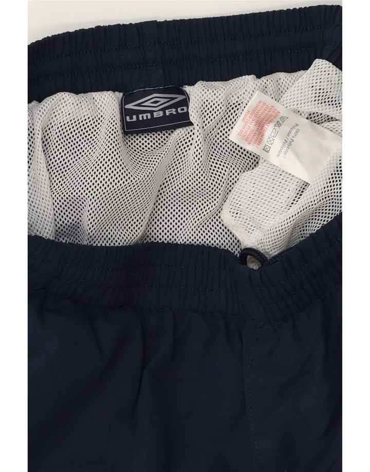 Shorts de natação masculino UMBRO grande poliéster azul marinho