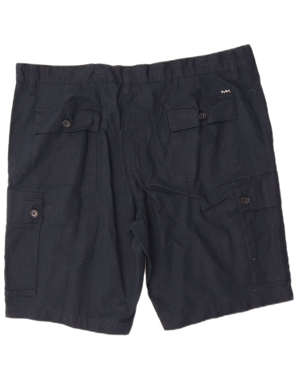 Shorts cargo masculino Michael Kors W40 XL linho azul marinho