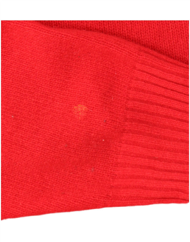 Suéter masculino Sergio Tacchini com gola redonda, grande lã vermelha