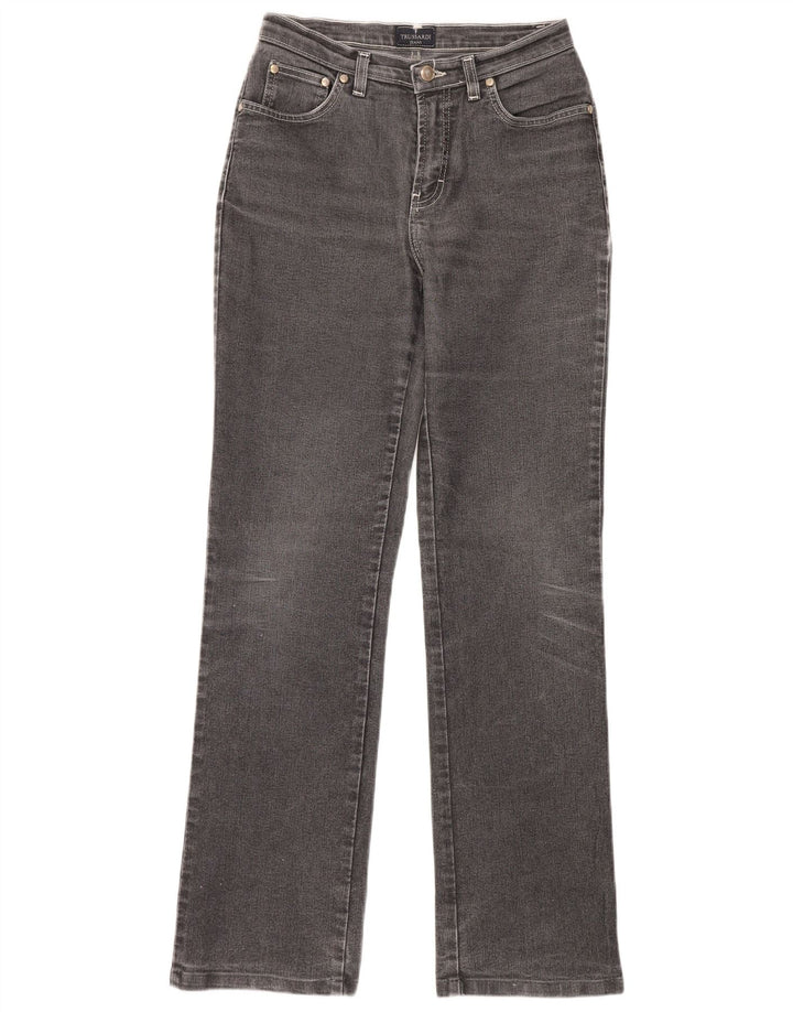Jeans retos femininos TRUSSARDI W27 L32 cinza