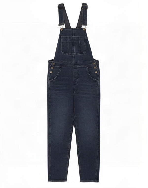 Macacão feminino Fat Face Slim Jeans UK 10 pequeno W32 L27 algodão azul marinho