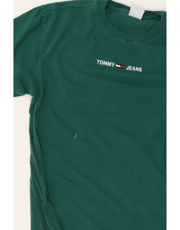 TOMMY HILFIGER Mens T-Shirt Top XS Green Cotton Vintage Tommy Hilfiger and Second-Hand Tommy Hilfiger from Messina Hembry 