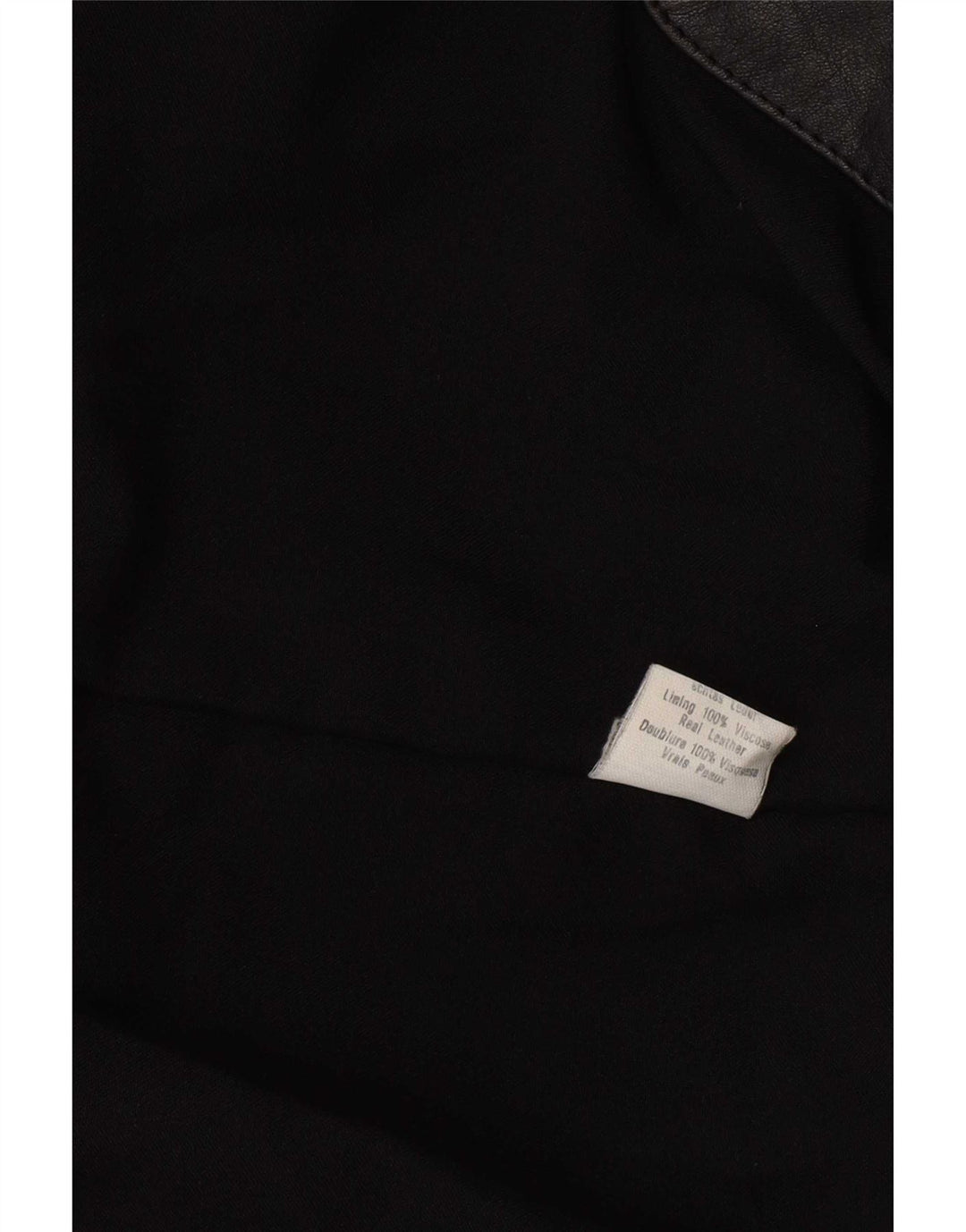 Casaco de couro masculino Settore Reino Unido 42 XL preto