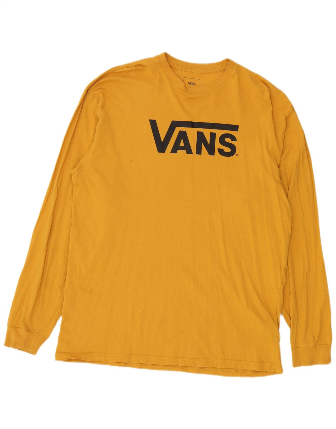 Vans Masculino Classic Fit Graphic Top Manga Longa XL Amarelo Algodão