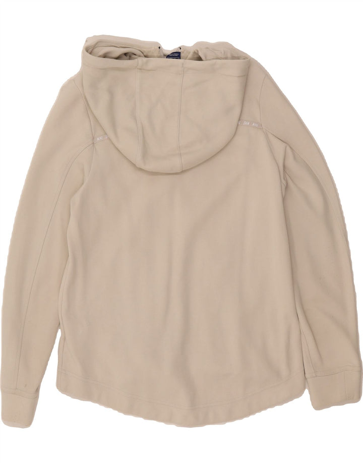NIKE Womens Oversized Zip Hoodie Sweater UK 6 XS White Cotton Vintage Nike and Second-Hand Nike from Messina Hembry 