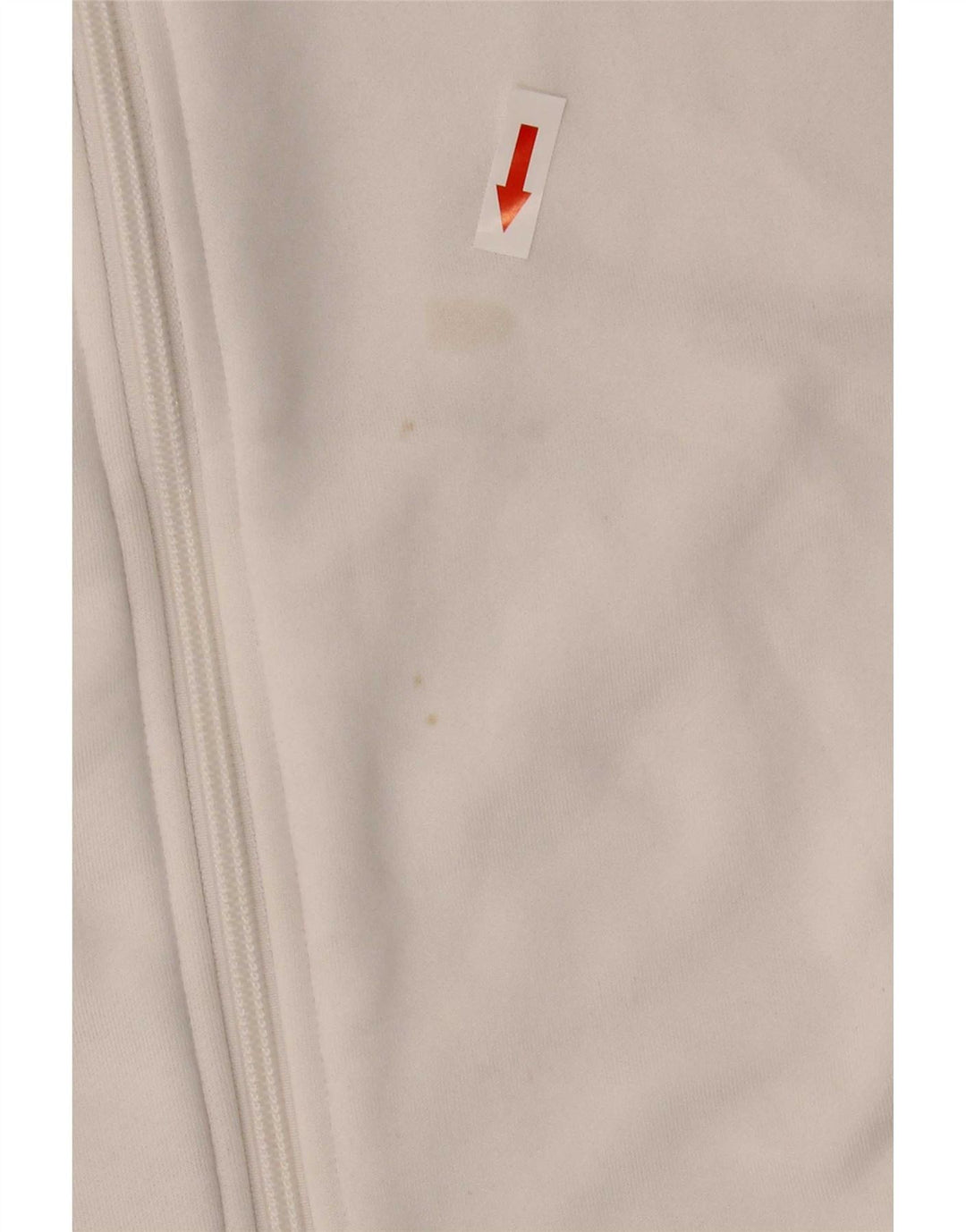 Adidas Womens Tracksuit Top Jacket UK 16/18 Grande Branco Poliéster