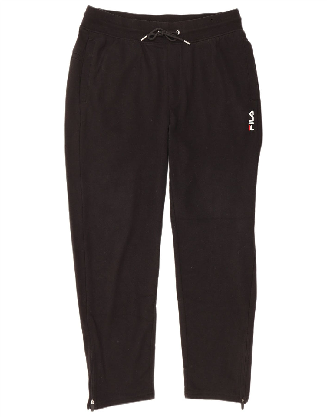 Calça de treino masculina FILA de algodão preto médio