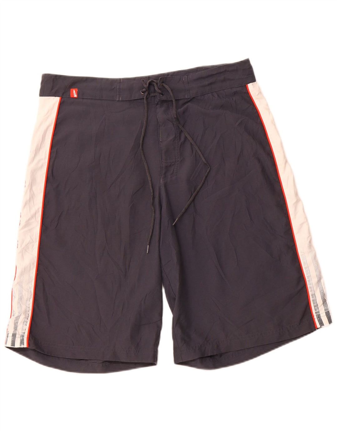 Calções de banho masculinos ADIDAS poliéster colorblock cinza médio