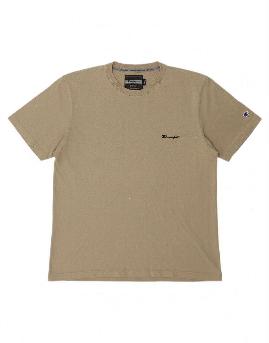 Camiseta masculina CHAMPION Top grande algodão bege