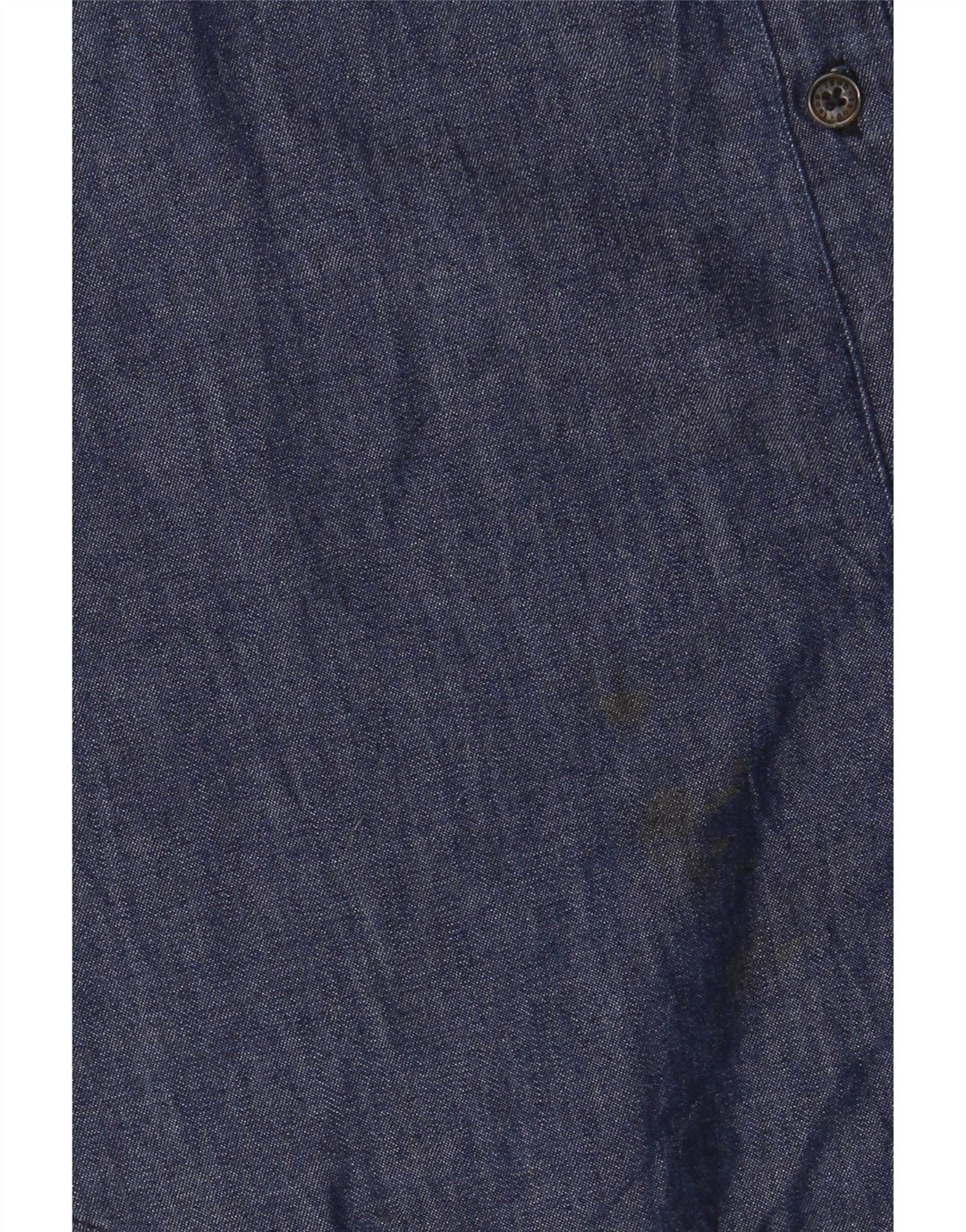 Camisa jeans feminina IZOD Reino Unido 10 algodão azul marinho pequeno