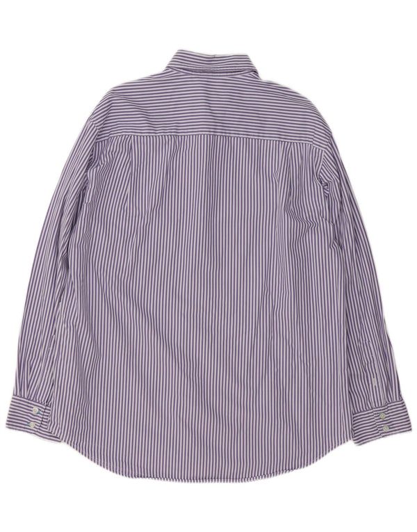 Camisa masculina Boden XL algodão listrado roxo