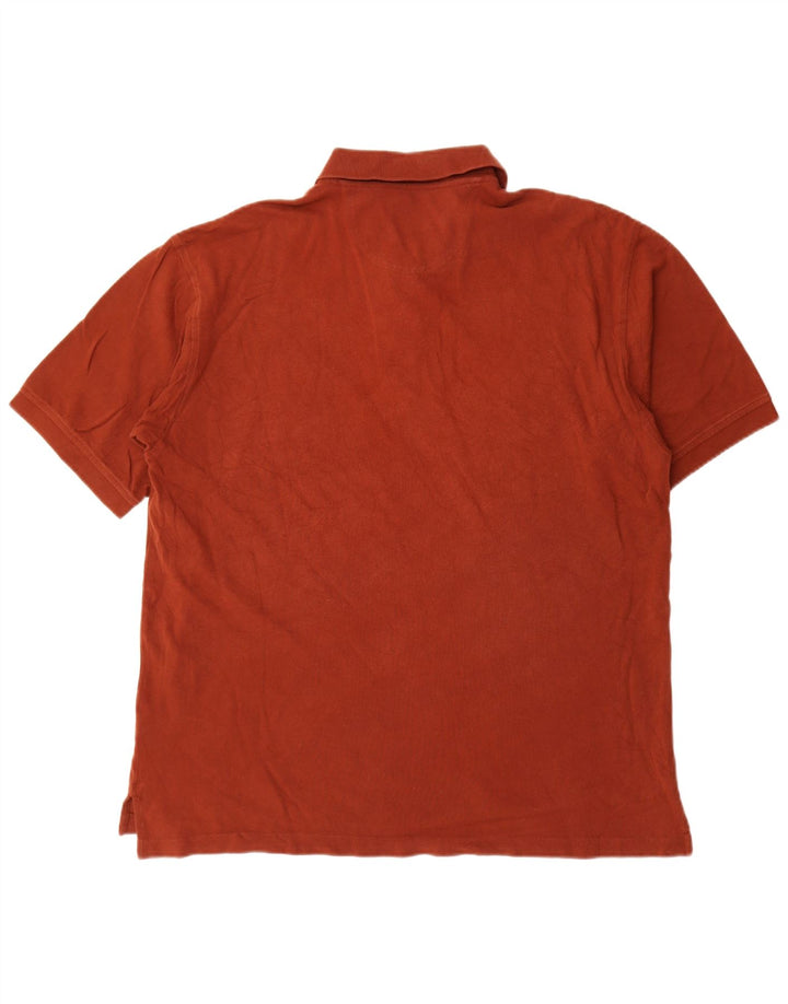 Camisa polo masculina Izod grande algodão marrom