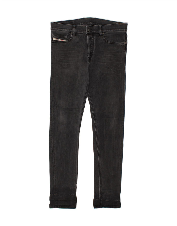 DIESEL Masculino Slim Jeans W32 L32 Algodão Preto