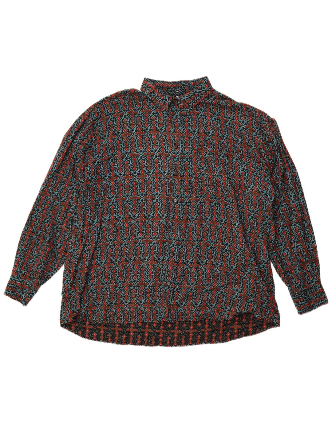 Camisa oversized feminina Club D'Amingo IT 45/46 grande multicolorida geométrica