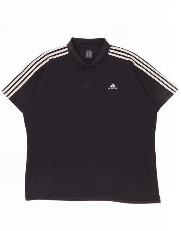 Camisa polo masculina Adidas 2XL algodão preto