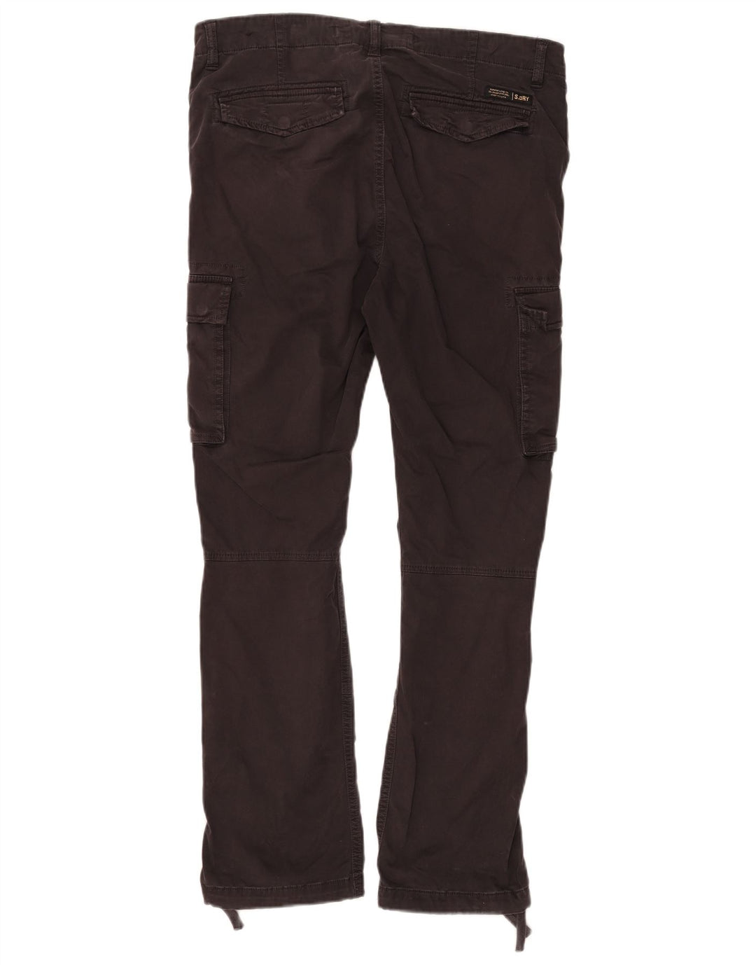 Calça cargo reta masculina Superdry W32 L29 algodão preto