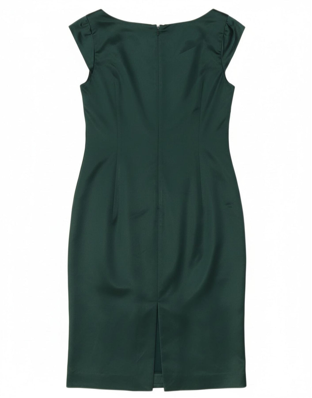 Vestido bainha feminino Coast UK 16 grande acetato verde
