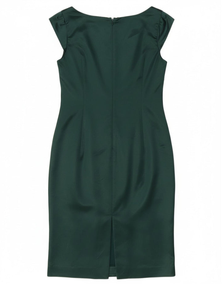 Vestido bainha feminino Coast UK 16 grande acetato verde