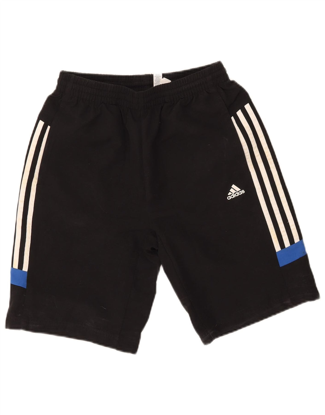 Shorts esportivos masculinos Adidas 13-14 anos preto colorblock poliéster