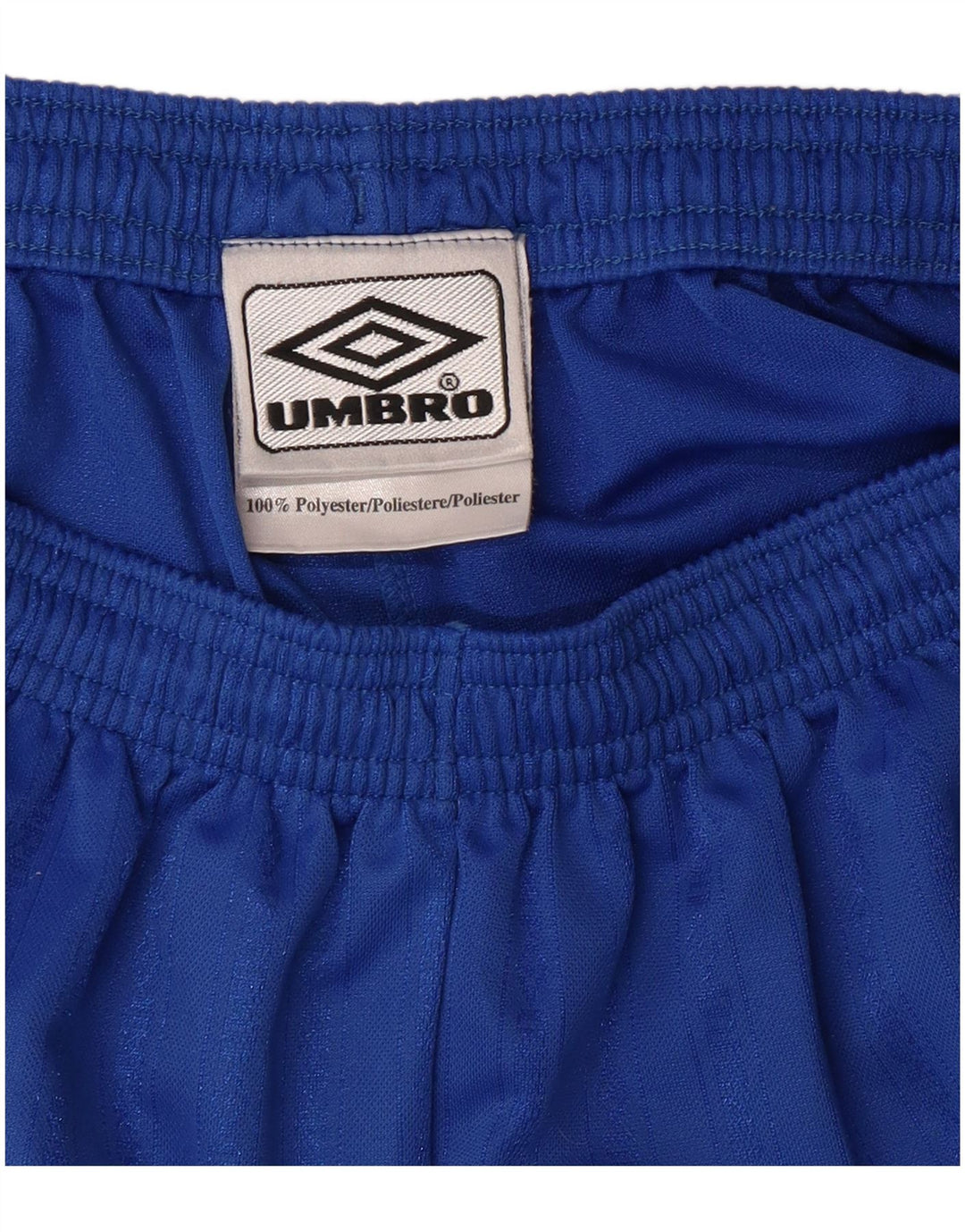 Shorts esportivos masculinos UMBRO grande poliéster azul