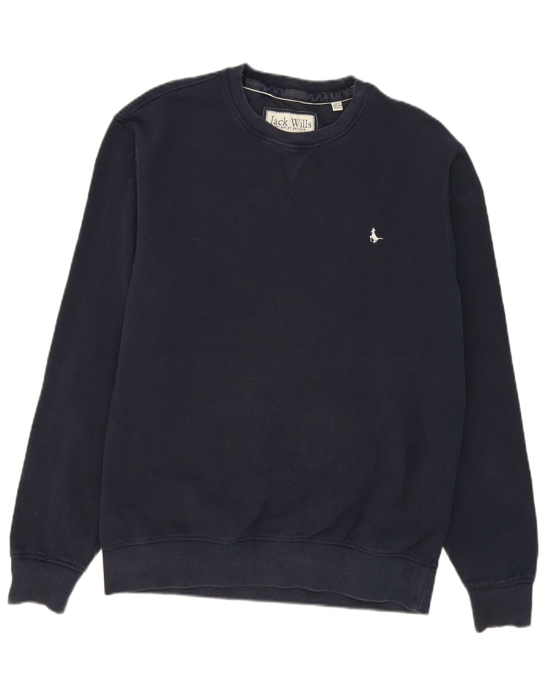 JACK WILLS moletom masculino jumper grande algodão azul marinho