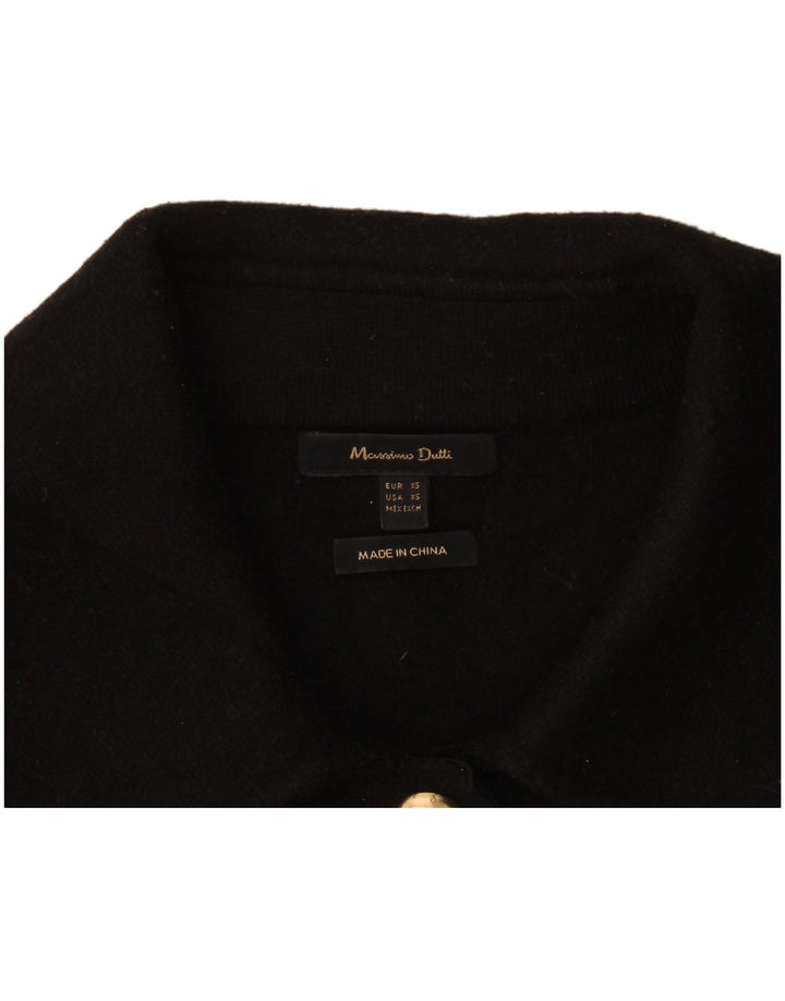 Jaqueta Bolero Feminina Massimo Dutti Crop Oversized Reino Unido 6 XS Preto