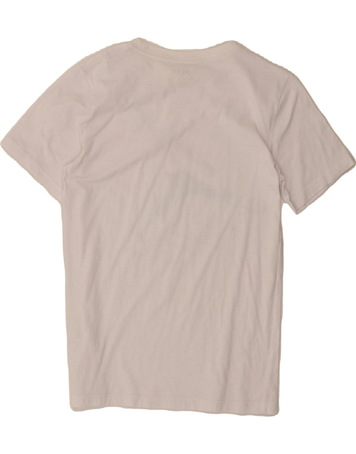 JORDAN Boys Graphic T-Shirt Top 13-14 Years XL  White Cotton Vintage Jordan and Second-Hand Jordan from Messina Hembry 