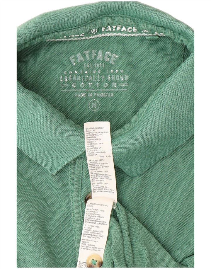 Camisa polo masculina FAT FACE algodão verde médio