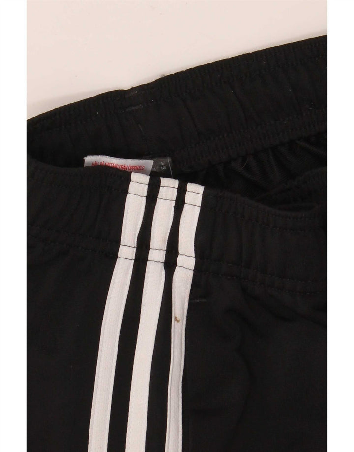 Adidas meninos calças de treino joggers 9-10 anos preto poliéster