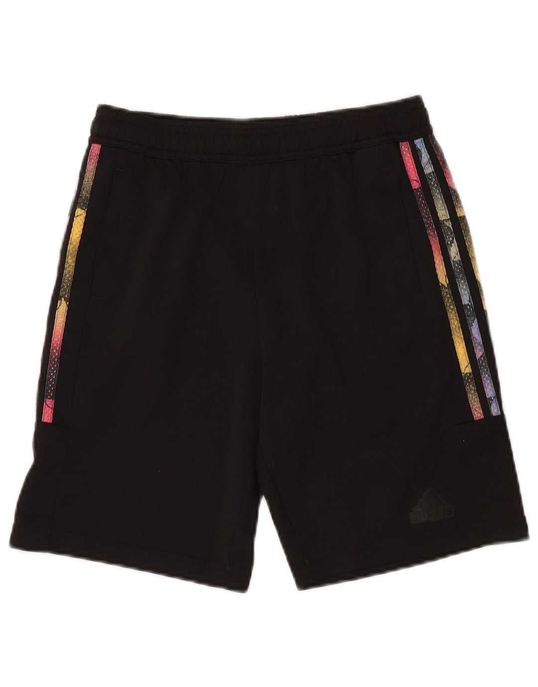Shorts esportivos femininos ADIDAS 13-14 anos W28 L8 preto poliéster