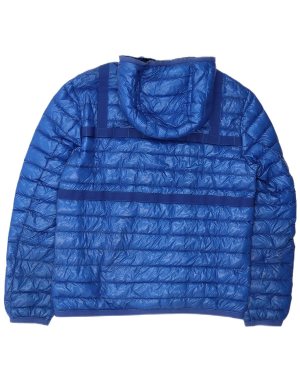 Jaqueta masculina acolchoada com capuz Colmar IT 54 poliéster azul grande